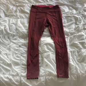 Maroon Lululemon Leggings